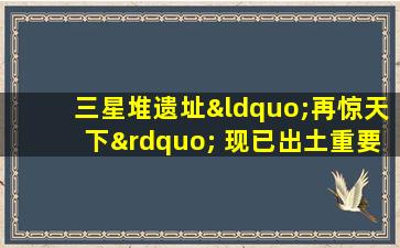 三星堆遗址“再惊天下” 现已出土重要文物500余件